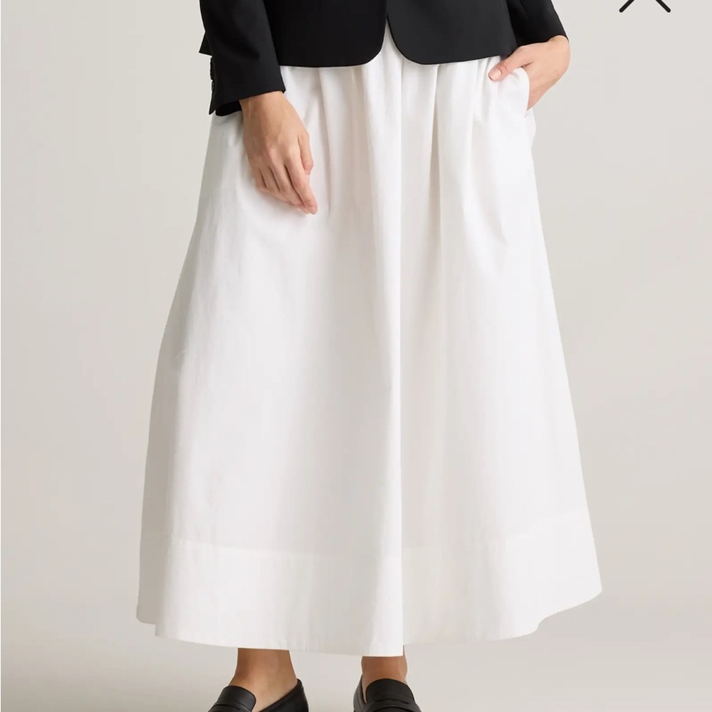 Elegant White Maxi Skirt